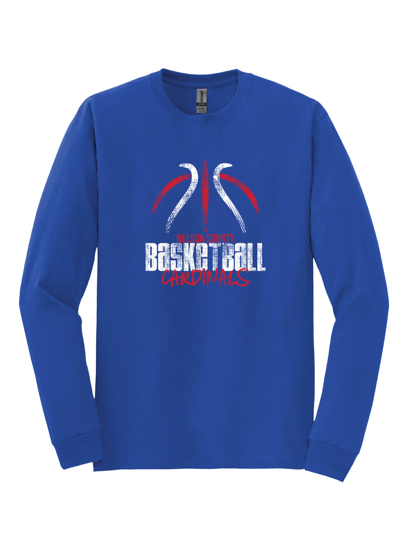 Nelson County Basketball Long Sleeve Tee