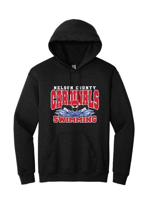 Nelson County Swimming Hooded Sweatshirt