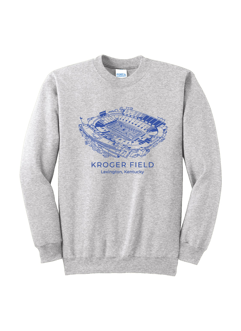 Kentucky Wildcats Football Field Crewneck Sweatshirt