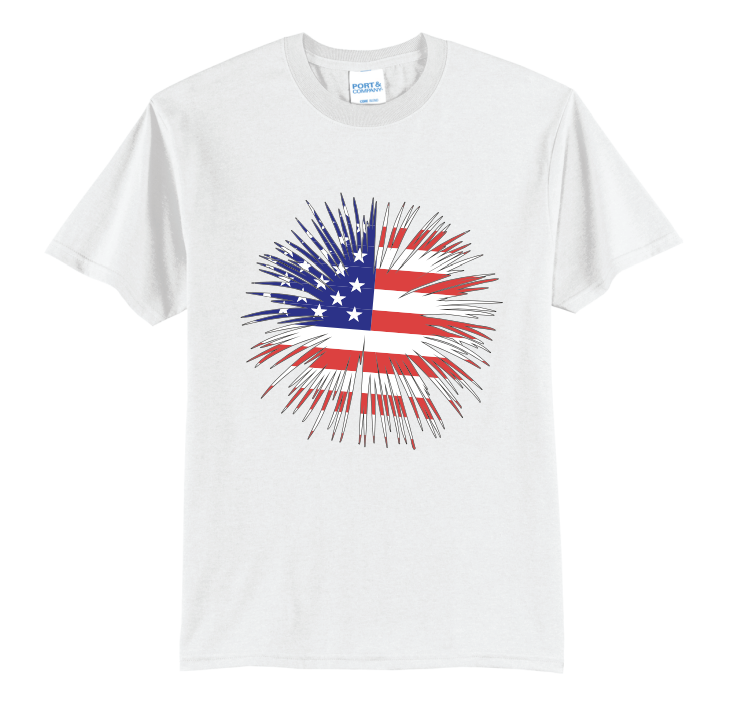 Firework 4th of July Tee